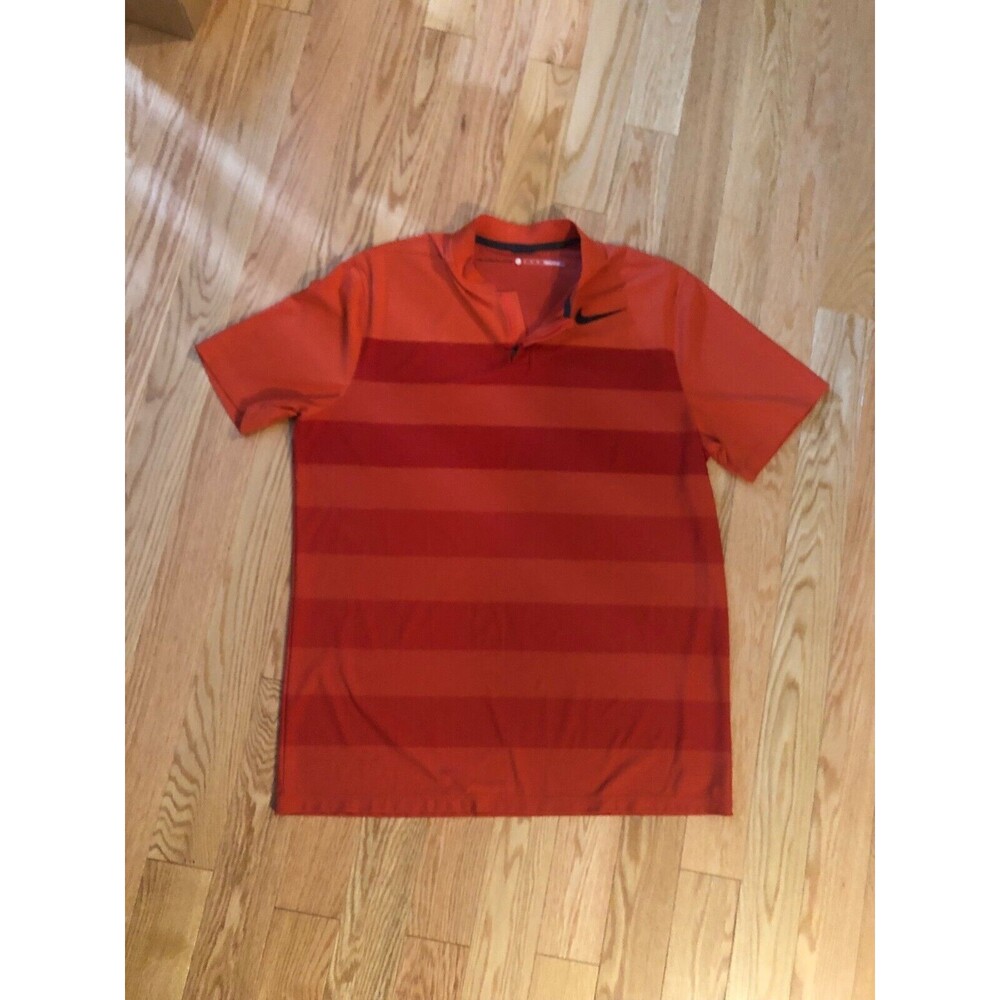 Nike Dri-Fit Golf Shirt Tiger Woods xl red‎ zip